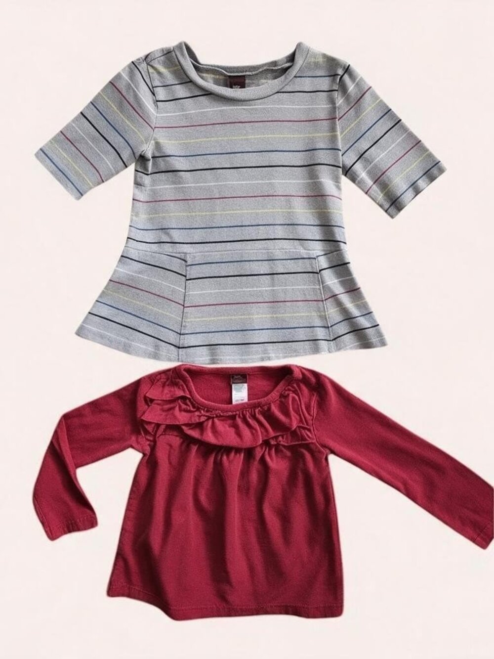 TEA COLLECTION Lot of Long Sleeve Cotton Tops Girls Size 2